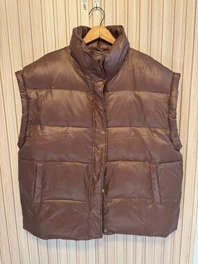 Women’s 2XL Chocolate Puffer Vest